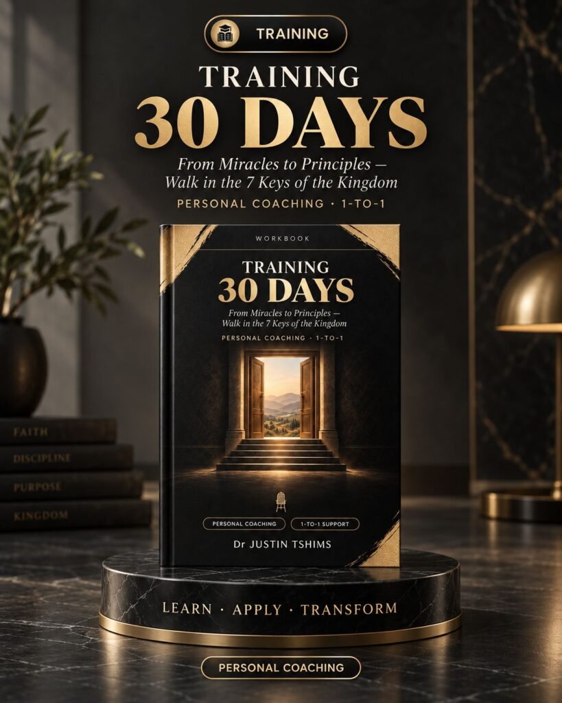 30-Day Personal Guidance — 1-on-1 with Dr Justin Tshims